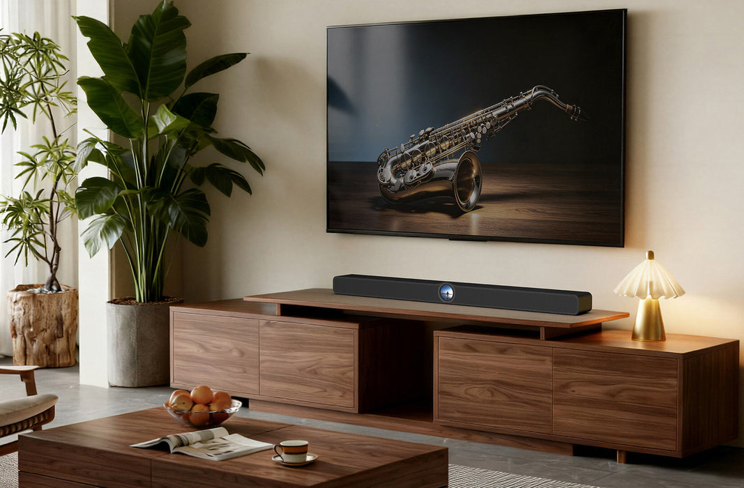 WiiM Bar Glossy Black – Lifestyle