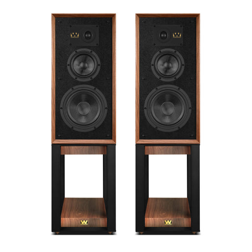 Wharfedale Super Linton Heritage Speaker (Pair) with Stands - Walnut