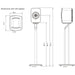 KEF LSX S1 Speaker Stand (Pair)